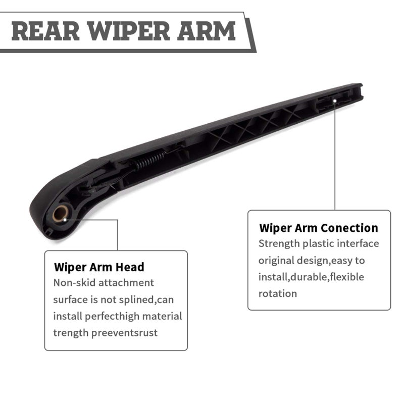 HODEE Rear Wiper Arm Blade Nut Set Replacement for BMW X5 X5M E70 2007-2013,3.0 si,4.8i,xdrive,Rear Wiper Cover Accessories Assembly,Wiper Cap Set for Back Windshield Window,OE:61627161029 - Image 4